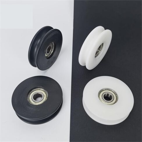 6pcs 2inch u Groove Sliding Nylon Rollers,Door and Window Plastic Wheel Rail Wheel, Furniture Plastic Bearing Groove Wheel.(Width 5mm White) in Saudi Arabia