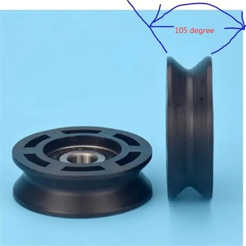10 * 50 * 16mm V Groove Type Nylon Bearing, Pulley Package, Plastic wear-Resistant Suspension Wheel, Rolling Wheel in Saudi Arabia