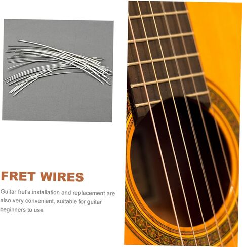 Totority 25pcs 2.4MM Metal Fret Wire Set for Electric and Classical Guitar Fingerboard Replacement Sturdy Guitar Fret Wires for Instrument Repair in Saudi Arabia
