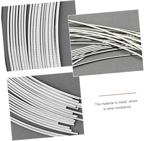 Totority 25pcs 2.4MM Metal Fret Wire Set for Electric and Classical Guitar Fingerboard Replacement Sturdy Guitar Fret Wires for Instrument Repair in Saudi Arabia