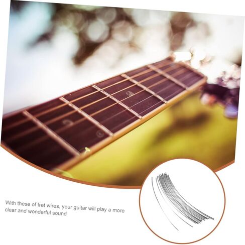 Totority 25pcs 2.4MM Metal Fret Wire Set for Electric and Classical Guitar Fingerboard Replacement Sturdy Guitar Fret Wires for Instrument Repair in Saudi Arabia