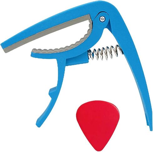 Aluminum Alloy Guitar Capo With Built In Pick Holder For Fast Adjustment On Acoustic Electric Guitars Ukuleles And Banjos In White in Saudi Arabia