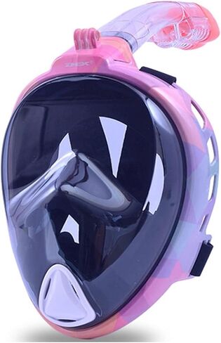 Full Face Scuba Diving Mask, Swimming Mask with Snorkel for Adult Underwater Swimming Anti-Fog Goggles Snorkeling Professional Diving Equipment for Scuba Diving, Snorkeling and Freediving in Saudi Arabia