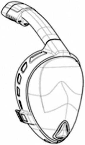 Full Face Scuba Diving Mask, Swimming Mask with Snorkel for Adult Underwater Swimming Anti-Fog Goggles Snorkeling Professional Diving Equipment for Scuba Diving, Snorkeling and Freediving in Saudi Arabia