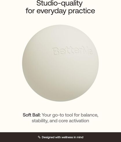 BetterMe Soft Pilates Ball – 8 Inch Mini Exercise Ball for Pilates, Yoga & Core Training – Small Stability Ball for Women – Portable Workout Tool in Saudi Arabia