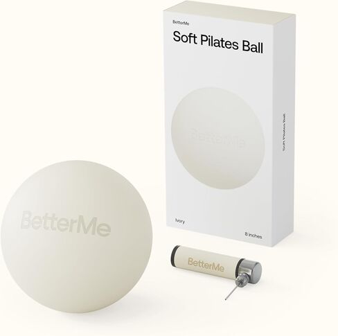 BetterMe Soft Pilates Ball – 8 Inch Mini Exercise Ball for Pilates, Yoga & Core Training – Small Stability Ball for Women – Portable Workout Tool in Saudi Arabia