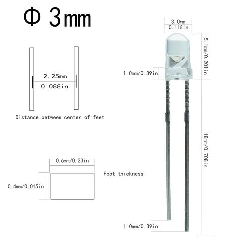 VIBICCK450 Pieces, 10 Colors 3MM LED Light Emitting diode lamp Combination Set. Lighting Bulbs, Light-Emitting Lamps, diodes, Electronic Components in Kuwait