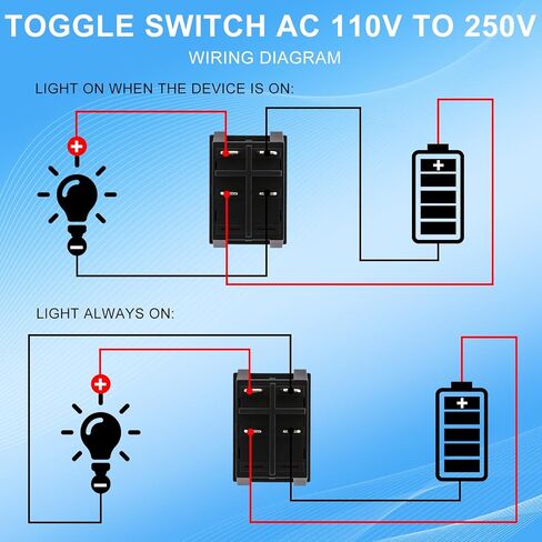 3 قطع مفتاح الروك DPST 4 Pin 30A 250V KCD2 KCD4، مفتاح تشغيل 120 فولت، قوي وسهل السلك، مفاتيح مضاءة باللون الأحمر، شديدة التحمل T125، هزاز قارب ممتاز لسخان ماكينة القهوة البحرية للسيارة in Kuwait