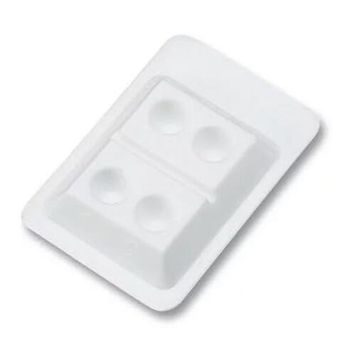 200PCS Plastic Dental Mixing Wells 4 and 2 Bondwell White Disposable Dental Mixing Composite Well Trays (4Hole) in Kuwait