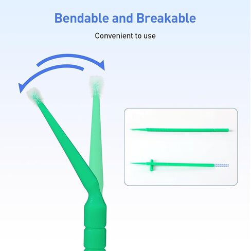 MU 200 Pcs Dental Mixing Well 2 Wells Bundles 400pcs Dental Micro Applicators Brushes Fine in Saudi Arabia