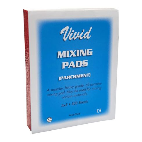 300 Sheets Dental Mixing Pads 2 Sides Paper 4"x5", Disposable Lab Mixing Papers Poly Coated - Vivid in Saudi Arabia
