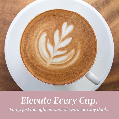 COOK WITH COLOR Glass Coffee Syrup Dispenser with Pump- Set of 2 Syrup Bottles for Coffee Bar, Decorative 350 ML Bottle with Ceramic Holder, Funnel, Labels and Extra Pumps, Textured Pink in Saudi Arabia