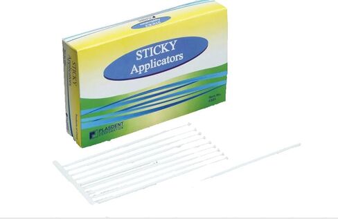 Plasdent 8303-1 Sticky Applicators White 4.5 Long Bendable 60/Pk in Kuwait