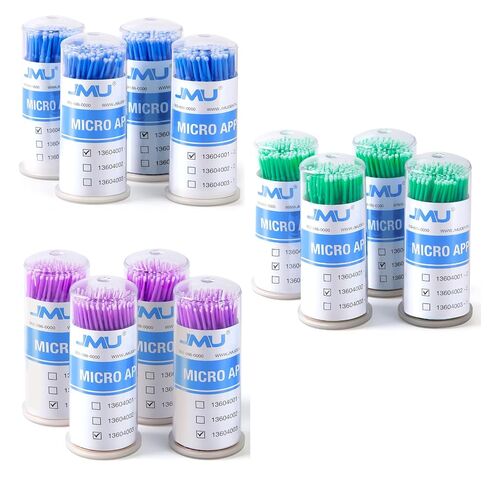 JMU 400pcs Dental Micro Applicators Brushes Fine,Superfine,Regular Disposable Microswabs in Saudi Arabia