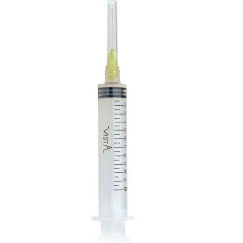 Vista Dental 316117 Appli-Vac Pre-Tipped Syringes 12cc 27ga Yellow 100/Box in Kuwait