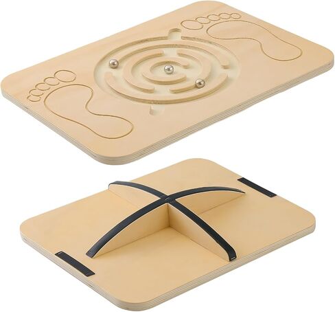 لوح التوازن Juoe Maze لوح تمايل للأطفال والكبار، ما يصل إلى 350 رطل لمهارات التنسيق ودورات العوائق وألعاب التوازن الحسي للأطفال، لوح توازن الروك الاحترافي للعلاج الطبيعي. in Kuwait