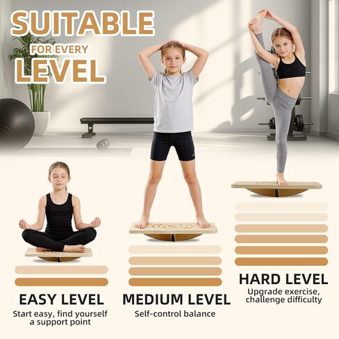 لوح التوازن Juoe Maze لوح تمايل للأطفال والكبار، ما يصل إلى 350 رطل لمهارات التنسيق ودورات العوائق وألعاب التوازن الحسي للأطفال، لوح توازن الروك الاحترافي للعلاج الطبيعي. in Kuwait