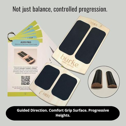 Slant Board Balance Board for Ankle & Calf Stretching – Single-Leg Axis Board for Physical Therapy, Rehab & Stability Training – Non-Slip Wooden Wobble Board in Saudi Arabia