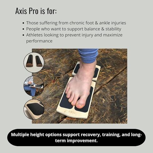 Slant Board Balance Board for Ankle & Calf Stretching – Single-Leg Axis Board for Physical Therapy, Rehab & Stability Training – Non-Slip Wooden Wobble Board in Saudi Arabia