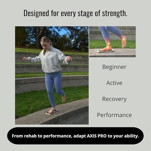 Slant Board Balance Board for Ankle & Calf Stretching – Single-Leg Axis Board for Physical Therapy, Rehab & Stability Training – Non-Slip Wooden Wobble Board in Saudi Arabia