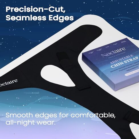 Chin Strap for Sleeping – Adjustable Side Straps to Encourage Closed Mouth Breathing During Sleep for Restful Nights – Soft, Breathable, and Moisture-Wicking Non-Slip Fit for Men & Women in Saudi Arabia