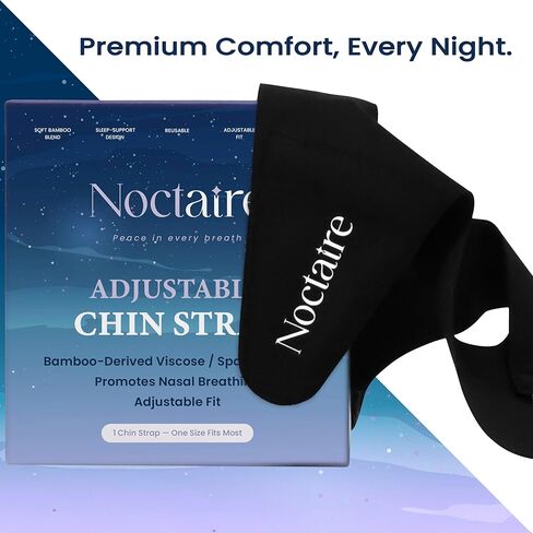 Chin Strap for Sleeping – Adjustable Side Straps to Encourage Closed Mouth Breathing During Sleep for Restful Nights – Soft, Breathable, and Moisture-Wicking Non-Slip Fit for Men & Women in Saudi Arabia
