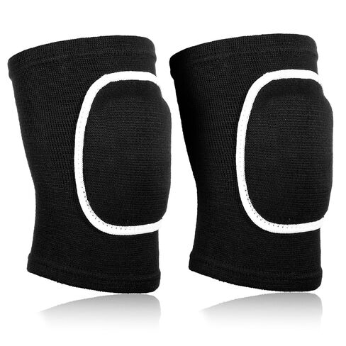 Volleyball Elbow Pads for Women, 1 Pair Breathable Arm Brace with Padded Support Cushion, Protective Elbow Protector Strap for Volleyball, Fitness, Sports, Black & White in Kuwait
