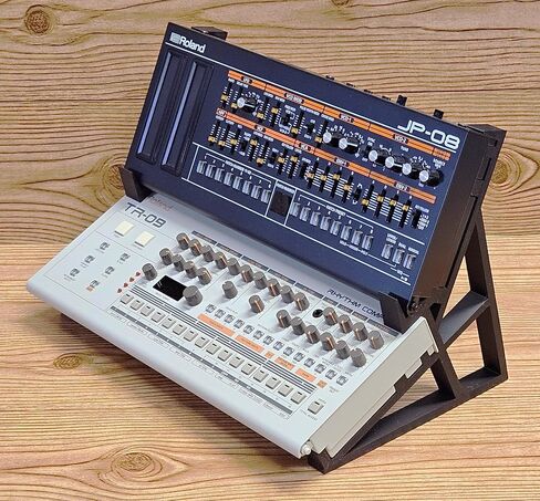 Made In The USA by THE ANALOG SOURCE 2 Tier 3D Printed Angled Desktop Mounting Stand for Roland Boutique A-01 D-05 JP-08 JU-06 JU-06A JX-03 JX-08 SH-01A TB-03 Synthesizer Sound Modules in Kuwait