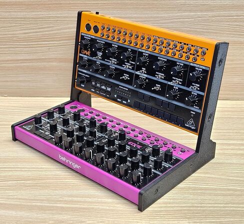 2 Tier Black Desktop Stand For Behringer Crave Edge Grind Spice Synthesizer in Kuwait