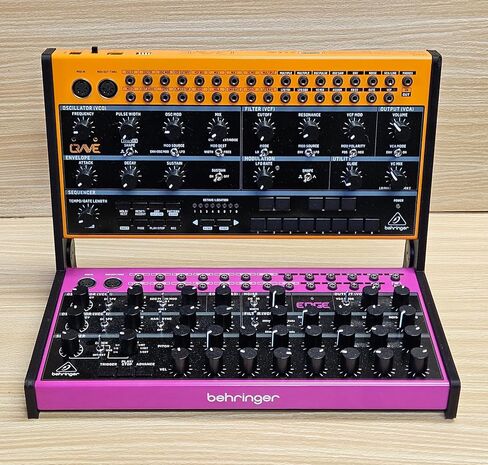 2 Tier Black Desktop Stand For Behringer Crave Edge Grind Spice Synthesizer in Kuwait