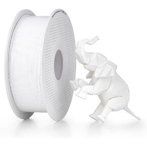 Bambu Lab 3D Printer Filament, 1.75mm PLA 3D Printing Filament Dimensional Accuracy +/- 0.03 mm, Fast Printing RFID PLA, No Warping & Tangling, 3D Print Material with Reusable 1kg Spool, Jade White in Kuwait