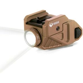 Viridian New CTL FDE Rechargeable Compact High Output 525 Lumen Weapon Light, with SAFECharge Power Source, Universal Rail Mounted, Instant-ON® in Kuwait