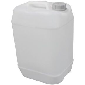 Air Sea Containers | 25L / 6.6 Gallon Natural Jerrican | Tamper Evident Screw Cap | Food Grade Quality | BPA Free | Perfect Container to Ship Chemicals & Liquids | Easy Stacking HDPE Containers in Kuwait