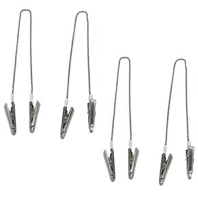 4 قطع من مشابك مريلة الأسنان، مشابك حامل مناديل سلسلة كروية قابلة لإعادة الاستخدام للبالغين والكبار in Kuwait