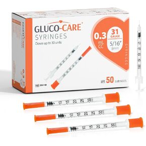 0.3 ml/cc Syringes 31G x 5/16’’ (8mm), Orange Cap, Box of 50 pcs in Kuwait