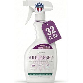 Dual-Action Odor Eliminator Spray 32 Fl Oz, Plant-Based Instant Knockdown & Enzymatic Deodorizer for Home, Neutralizes 16 Odor Sources, Bleach-Free, Fabric & Surface Safe, Lavender Lemon in Kuwait