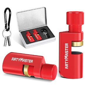 Stair Gauges Set with Rubber Pad, Stair Gauges for Framing Square and Speed Square, Framing Jig Circular Saw, Attachment Tool for Carpentry Squares Framing, Stair Gauges Knobs Tool（Red） in Kuwait