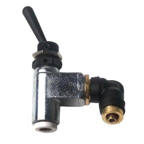 Big Rig Air Toggle Switch Pneumatic Control Valve Fit for Peterbilt Truck and Industrial Pneumatic Control Applications Replace BA14500, 1/4 Inch Quick Connect 90-Degree Zinc-Plated Finish in Kuwait