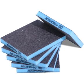 6pcs Sanding Sponge Kit 60, 80, 120, 180, 220, 320 grit, Soft Sanding Blocks Washable and Reusable, Double-Sided Sponge Sanding Blocks Wet Dry Sandpaper Pad for Wood Metal Furniture Paint in Kuwait