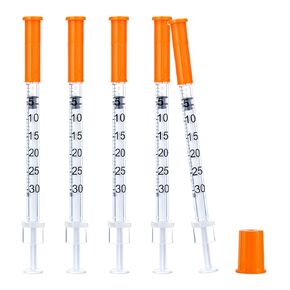 30 Pack 31G-1/4"(6mm) 0.3cc/mL Jeringa Lab Supplies Disposable Liquid Measurement Tool, Individually Wrapped in Kuwait