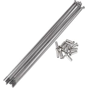 12 Set 14G Bicycle Spokes 193mm Bike Wheel Spokes 304 Stainless Steel Silver Tone in Kuwait