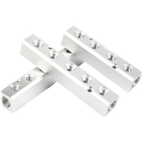 1 قطعة PT الموضوع ميناء 2 3 4 5 6 طريقة هوائي موصل سريع خرطوم هواء الألومنيوم المنوع كتلة الفاصل موصل تركيبات (6 طريقة 8 ميناء) in Kuwait