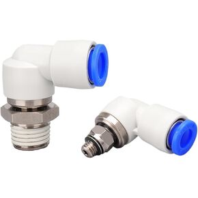 1 قطعة KSL NRL عالية السرعة الروتاري هوائي اقتران سريع أنابيب هواء 4 6 8 10 12 مللي متر اقتران سريع خيط خارجي L الكوع 1/8 1/4 3/8 1/2(KSL8-01) in Kuwait