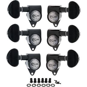 FXJXB 18:1 Guitar Tuners 3x3 Standard Machine Heads Tuning Pegs Replacement for Electric or Acoustic Guitars for ST TL SG LP Style-Gold(3R+3L) in Saudi Arabia