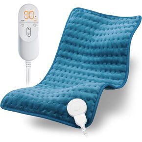 وسادة تسخين للظهر، وسادات تسخين كهربائية للتشنجات/البطن/الخصر/الكتف مع 6 إعدادات للحرارة وإيقاف تلقائي، وسادة حرارة رطبة/جافة، هدايا عيد الأم للأم والزوجة والجدة، 30.48 سم × 60.96 سم in Kuwait