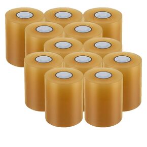 12 لفة مقاس 4 بوصات × 84 بوصة من الفينيل للمصارعة شديدة التحمل من مادة PVC الشفافة غطاء لأرضيات صالة الألعاب الرياضية للمصارعة، جيو جيتسو، الحصير والتمرين in Kuwait