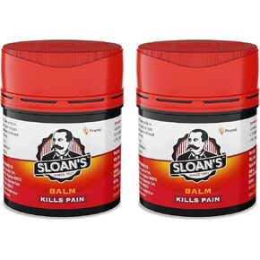 Sloan Balm | Kills Severe Pain | Power of Ayurveda with 5 Herbal Oils | Unique Heat Action with Capsicum Extract 20gm x Pack of 2 in Kuwait