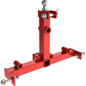 Yintatech 49 "3 Point Hay Spear for Tractor Coregory 1 مع 2 مثبتات Bale Spear & 2" مستقبل مع شريط Drainesck Ball ، التحميل 3000 رطل ، أحمر in Kuwait