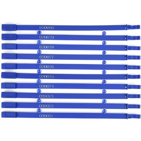 أختام أمان لباب مقطورة الشاحنة البلاستيكية، وعلامات الأمان، وأقفال ثابتة الطول لحاويات الشحن والنقل اللوجستي لحزمة النقل (أزرق، 500) in Kuwait