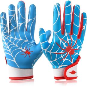 قفازات كرة القدم للشباب للأطفال، قفازات استقبال واسعة من السيليكون ذات قبضة معززة للأولاد والبنات in Kuwait